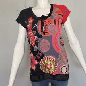 Vintage Desigual Embellished Top, GUC, Size L